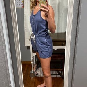Aerie romper. Dusty blue- size medium